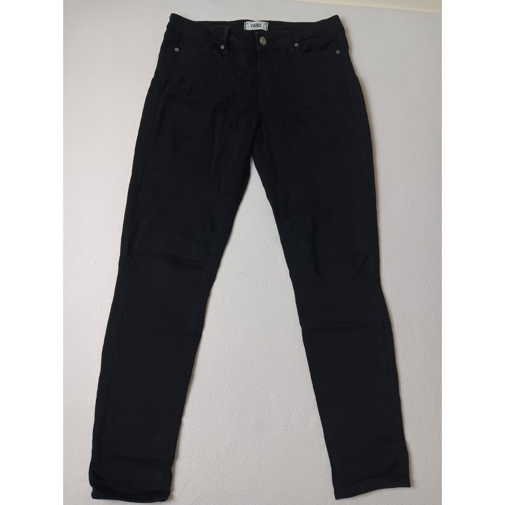 Paige Jeans Womens 30 Black Verdugo Ultra Skinny Dark Wash Stretch 5-Pocket
